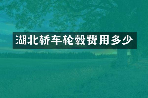 湖北轿车轮毂费用多少