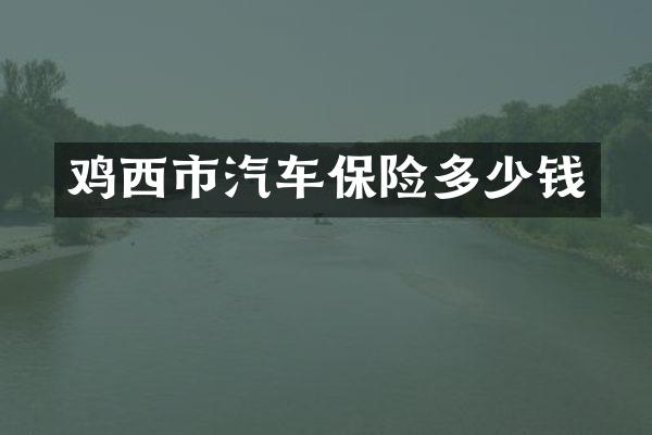 鸡西市汽车保险多少钱