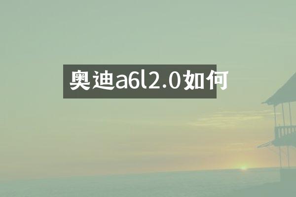 奥迪a6l2.0如何