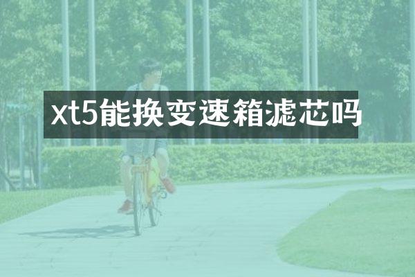 xt5能换变速箱滤芯吗