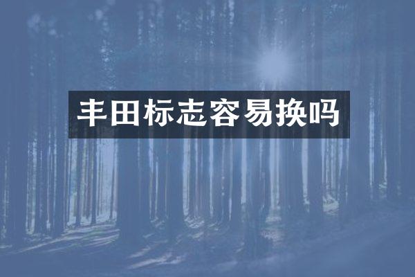 丰田标志容易换吗