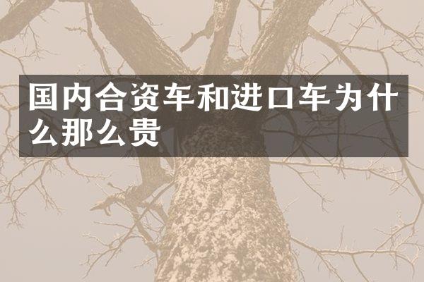 国内合资车和进口车为什么那么贵