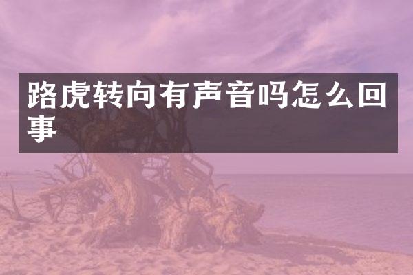 路虎转向有声音吗怎么回事