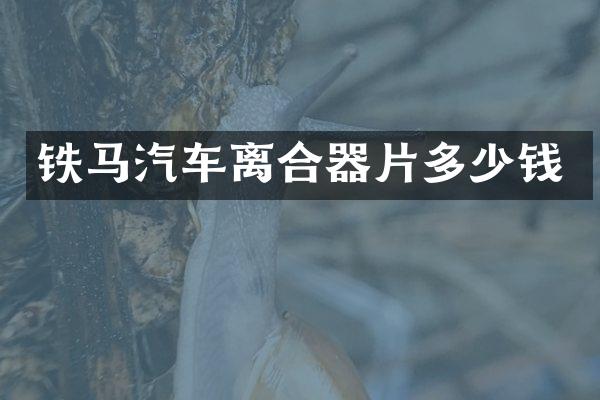 铁马汽车离合器片多少钱