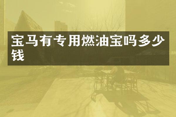 宝马有专用燃油宝吗多少钱