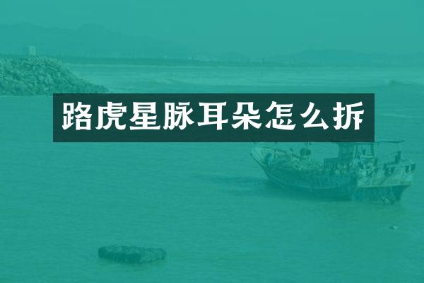 路虎星脉耳朵怎么拆