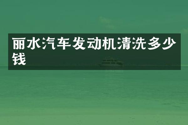 丽水汽车发动机清洗多少钱