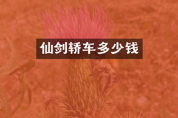 仙剑轿车多少钱