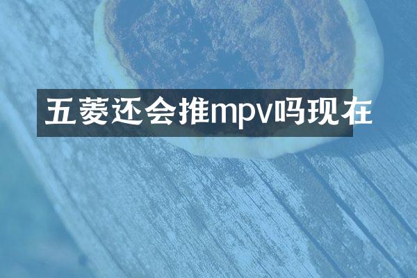 五菱还会推mpv吗现在