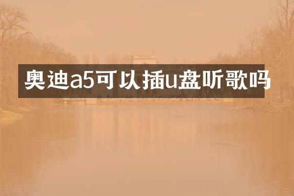 奥迪a5可以插u盘听歌吗