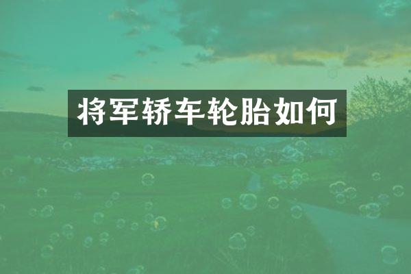 将军轿车轮胎如何