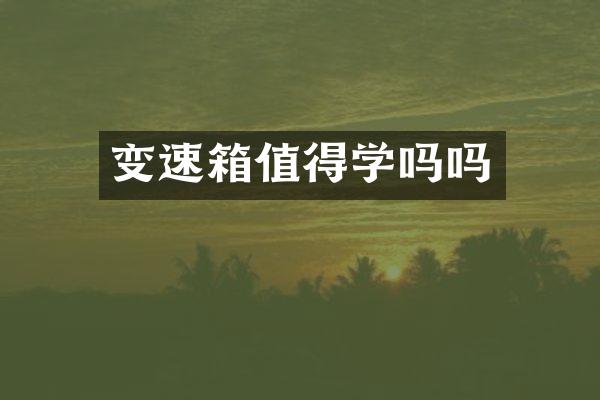 变速箱值得学吗吗