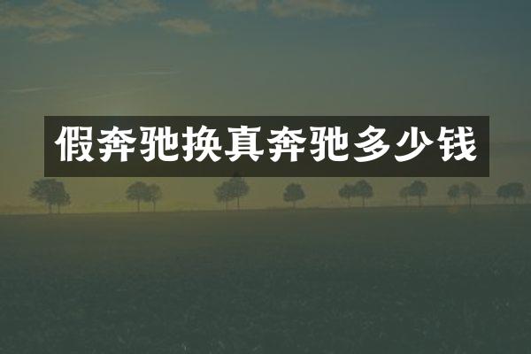 假奔驰换真奔驰多少钱