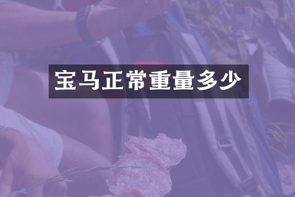 宝马正常重量多少