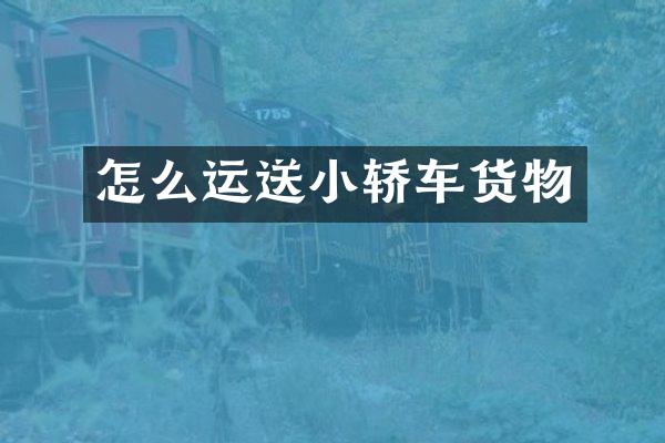 怎么运送小轿车货物