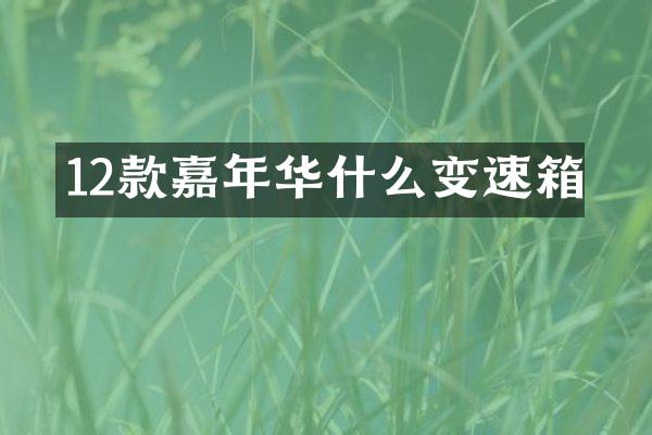 12款嘉年华什么变速箱