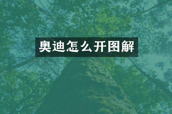 奥迪怎么开图解