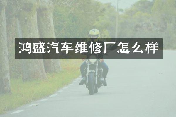鸿盛汽车维修厂怎么样