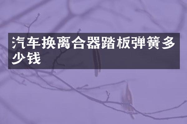 汽车换离合器踏板弹簧多少钱