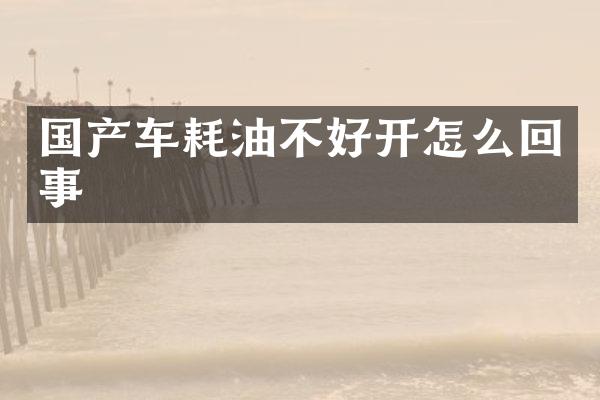 国产车耗油不好开怎么回事