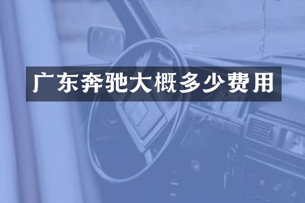 广东奔驰大概多少费用