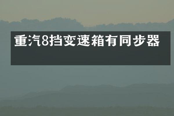 重汽8挡变速箱有同步器吗