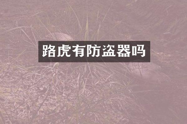 路虎有防盗器吗