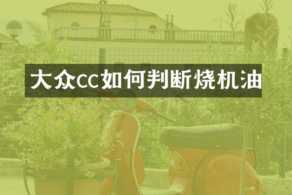 大众cc如何判断烧机油