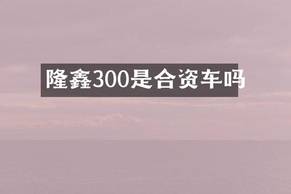 300是合资车吗