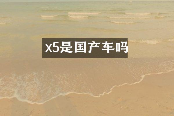 x5是国产车吗