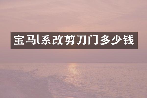 宝马l系改剪刀门多少钱