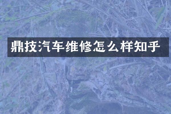 鼎技汽车维修怎么样知乎