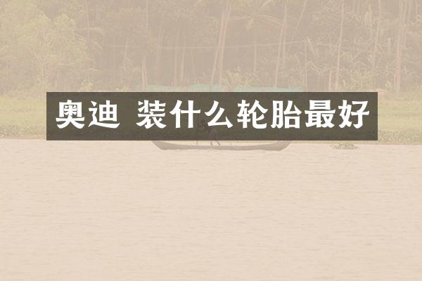 奥迪 装什么轮胎最好