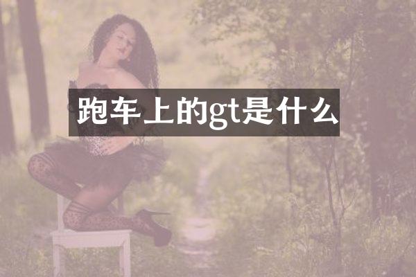 跑车上的gt是什么
