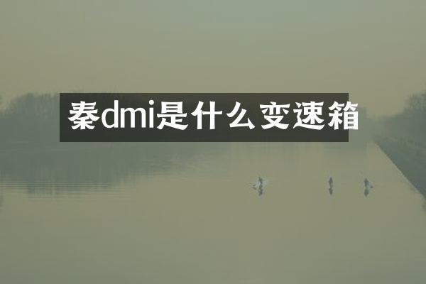 秦dmi是什么变速箱