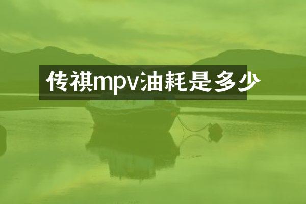 传祺mpv油耗是多少