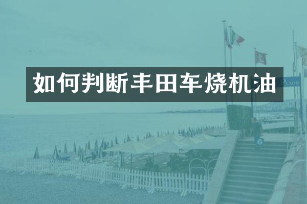 如何判断丰田车烧机油