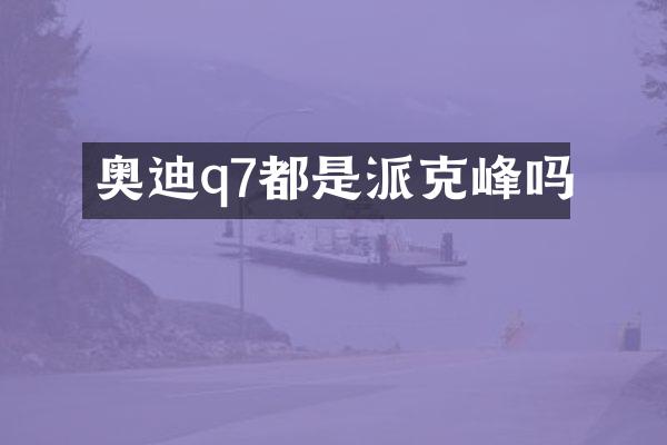 奥迪q7都是派克峰吗