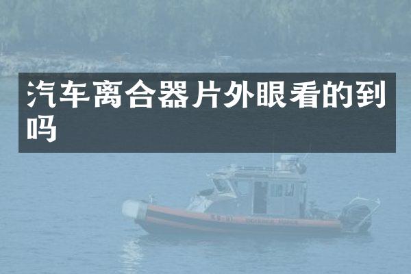 汽车离合器片外眼看的到吗