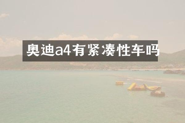 奥迪a4有紧凑性车吗