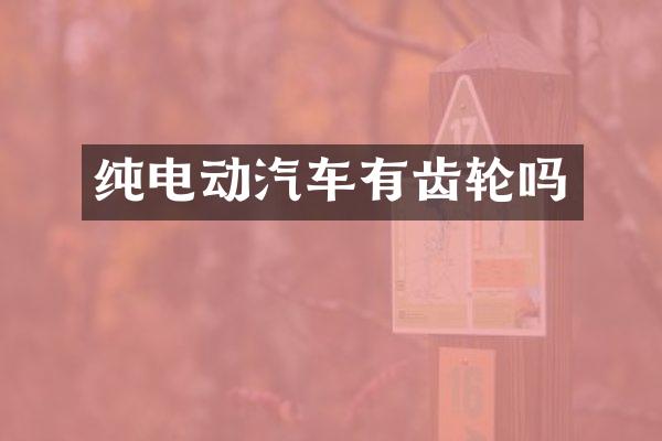 纯电动汽车有齿轮吗