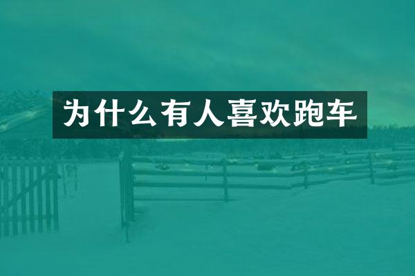 为什么有人喜欢跑车