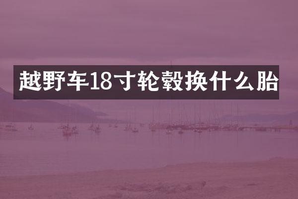 越野车18寸轮毂换什么胎