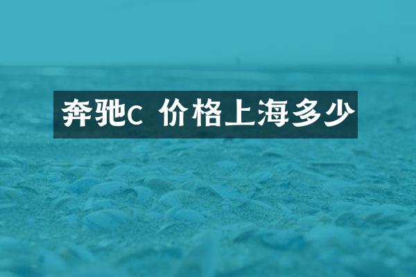 奔驰c 价格上海多少