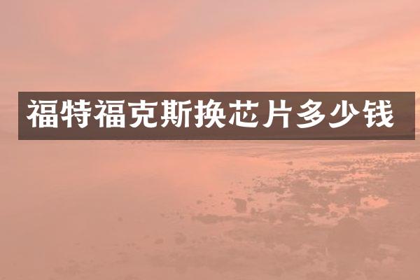 福特福克斯换芯片多少钱