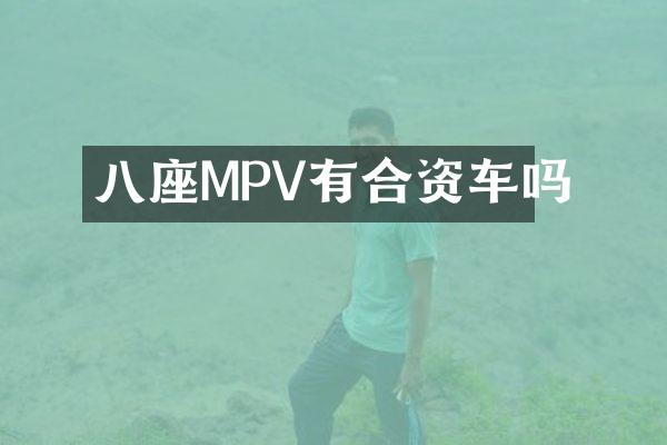 八座MPV有合资车吗