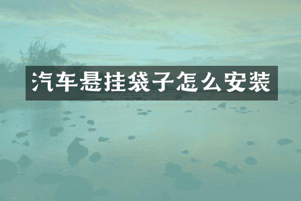 汽车悬挂袋子怎么安装