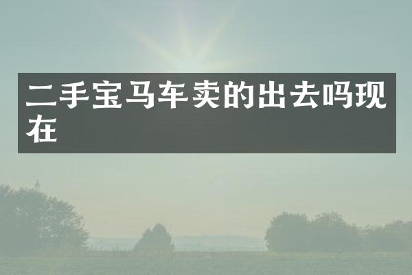 二手宝马车卖的出去吗现在