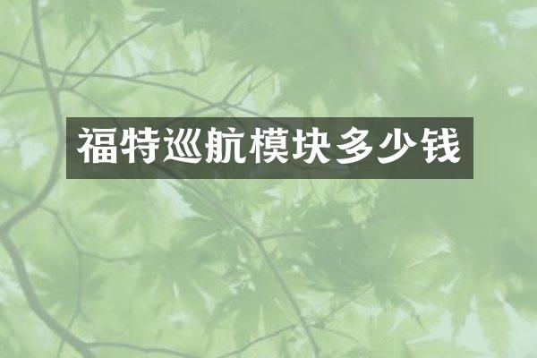 福特巡块多少钱
