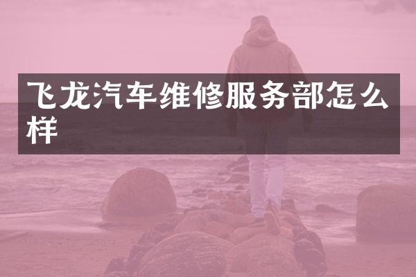 飞龙汽车维修服务部怎么样